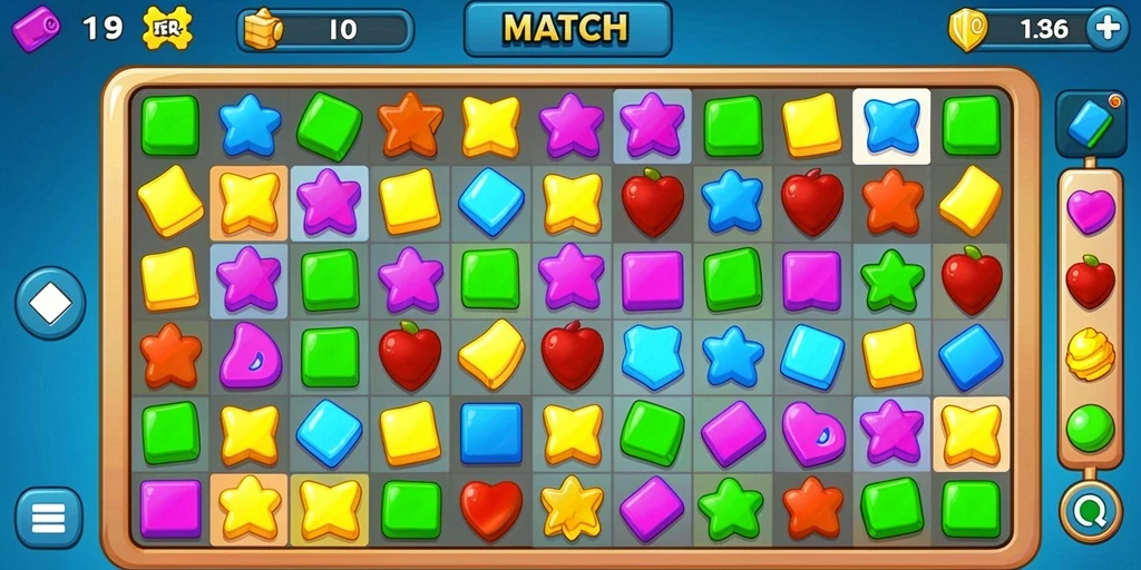 999zk - Grafis yang jelas dan warna-warna cerah dalam gameplay.