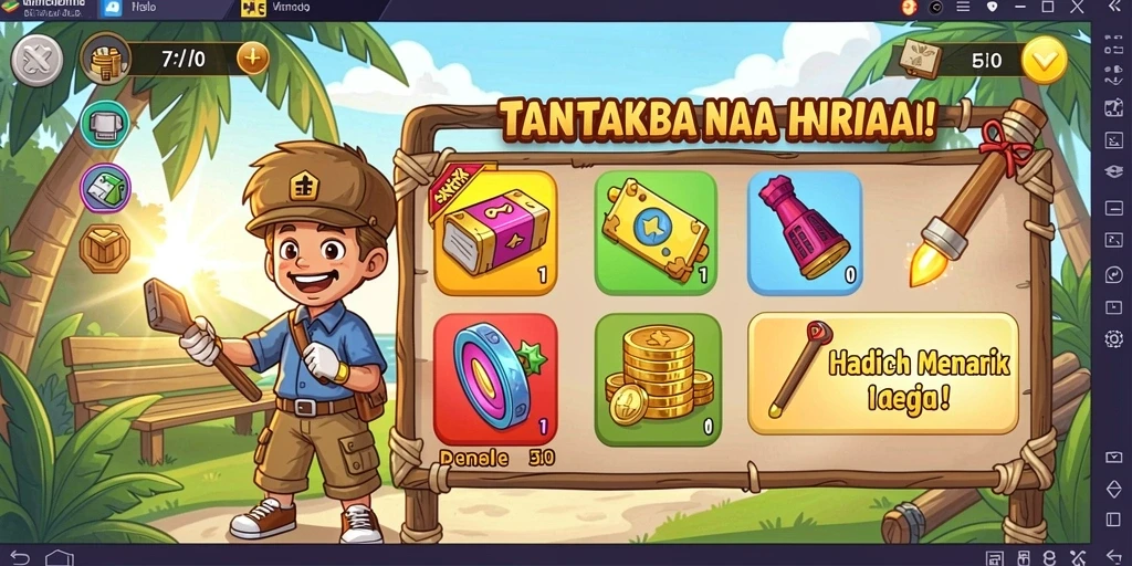 dora77 - Screenshot menggambarkan tantangan permainan yang seru.